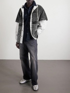 Satoshi Nakamoto - Embellished Layered Cotton Hoodie - Black
