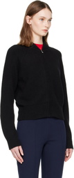 High Sport Black Velma Zip Up Sweater