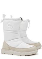 Canada Goose Cypress Quilted Nylon Ankle Boots White