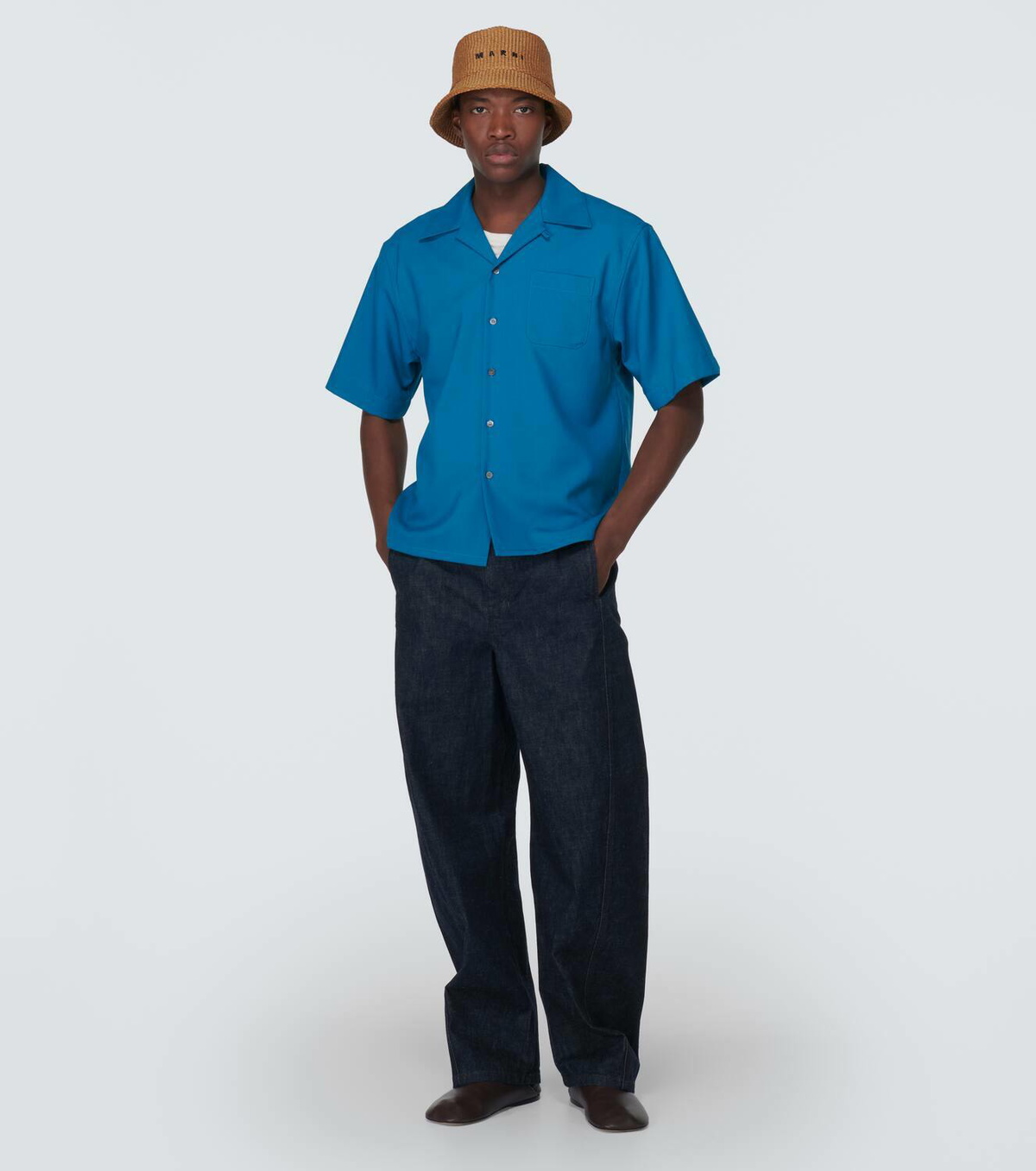 Marni Virgin wool bowling shirt