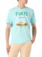 MC2 Saint Barth Man Cotton T-shirt With Forte Dei Marmi Car Print