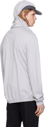 POST ARCHIVE FACTION (PAF) Gray 8.0 Knit Center Hoodie