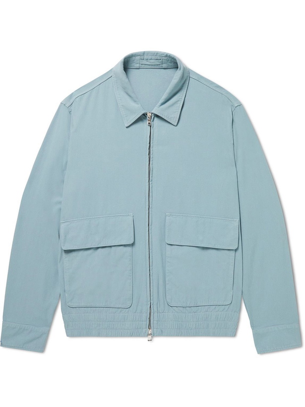 Photo: Mr P. - Cotton and Silk-Blend Blouson Jacket - Blue