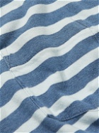 Peter Millar - Striped Cotton-Jersey T-Shirt - Blue