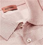 Missoni - Slim-Fit Checked Jacquard-Knit Shirt - Pink