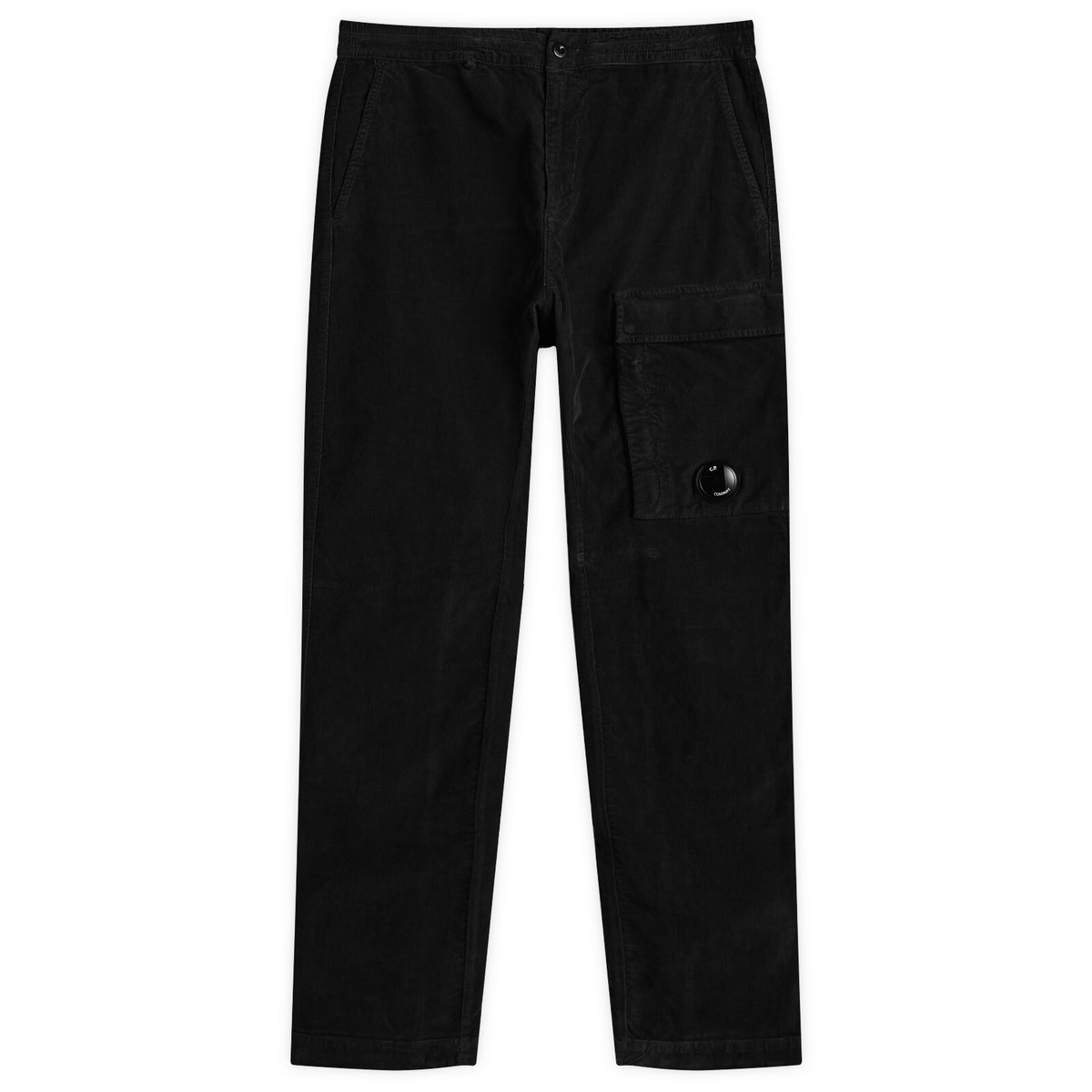 C.P. Company Men's Micro Reps Loose Utility Pants in Black C.P.