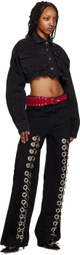Lado Bokuchava Black Pierced Jeans