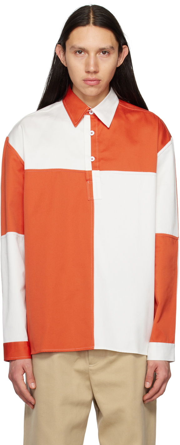 3MAN White & Orange Team Polo