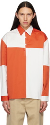 3MAN White & Orange Team Polo