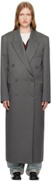 The Frankie Shop Gray Jane Long Coat