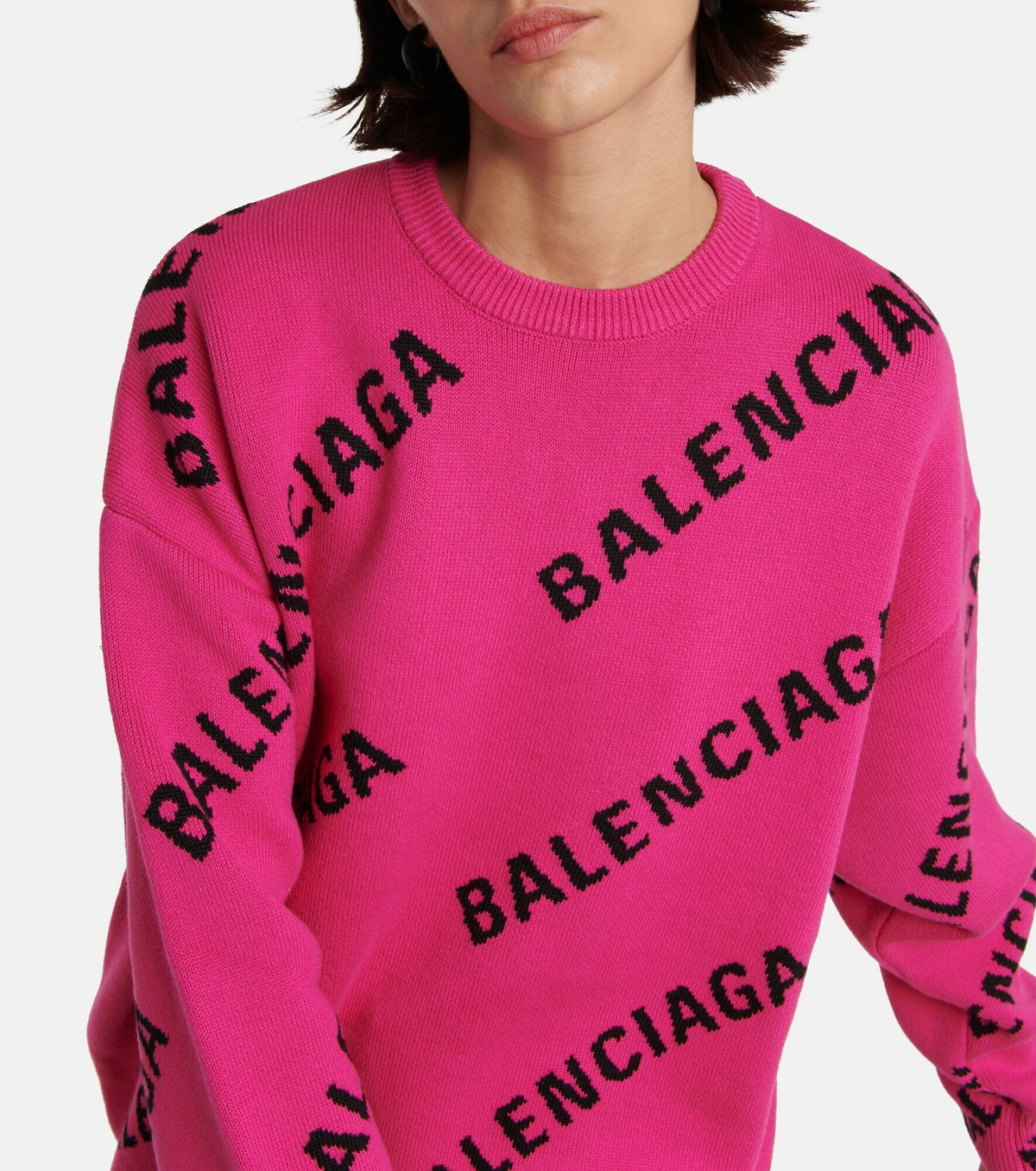 Balenciaga - Logo wool-blend sweater Balenciaga