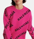 Balenciaga - Logo wool-blend sweater