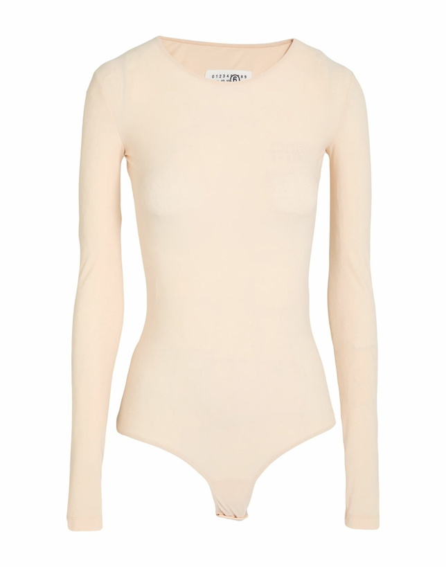 Photo: Mm6 Maison Margiela Womens Bodysuit in Beige