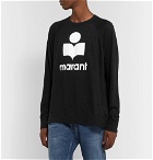 Isabel Marant - Kieffer Logo-Flocked Linen T-shirt - Black