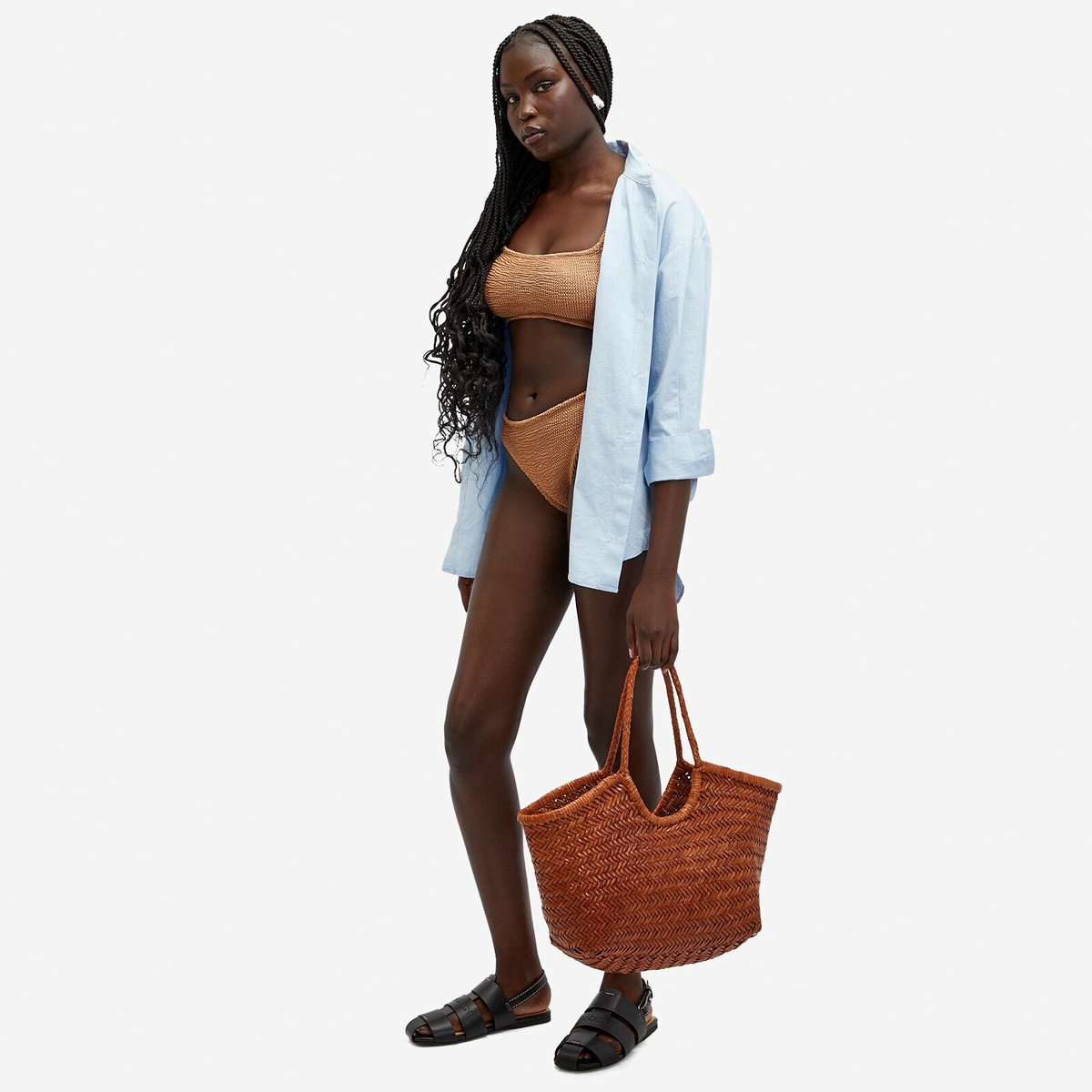 Hunza G Women's Xandra Bikini in Metallic Cocoa 