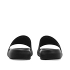 Alexander McQueen Men's Logo Wedge Sole Pool Slide in Black