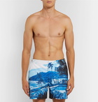 Orlebar Brown - Bulldog Mid-Length Printed Swim Shorts - Men - Blue