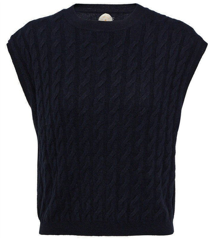 Photo: Jardin des Orangers Cable-knit cashmere sweater vest