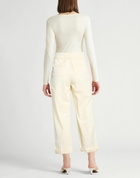 Peserico Womens Pants Pastel in Yellow