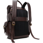 Polo Ralph Lauren Brown Pebbled Leather Backpack