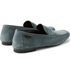 TOM FORD - Berrick Suede Penny Loafers - Blue