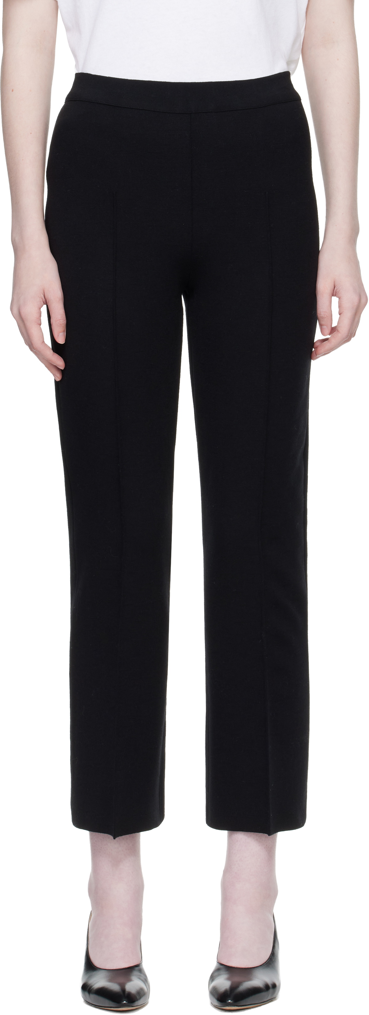High Sport Black Merino Kick Trousers