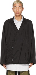 A. A. Spectrum Black Lightweight Mongolian Jacket
