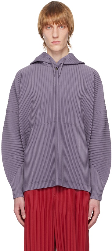 Photo: HOMME PLISSÉ ISSEY MIYAKE Purple Monthly Color February Hoodie