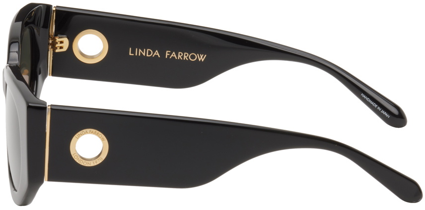 LINDA FARROW Black Debbie Sunglasses