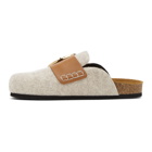 JW Anderson Beige Low Felt Slippers