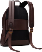 Polo Ralph Lauren Brown Pebbled Leather Backpack