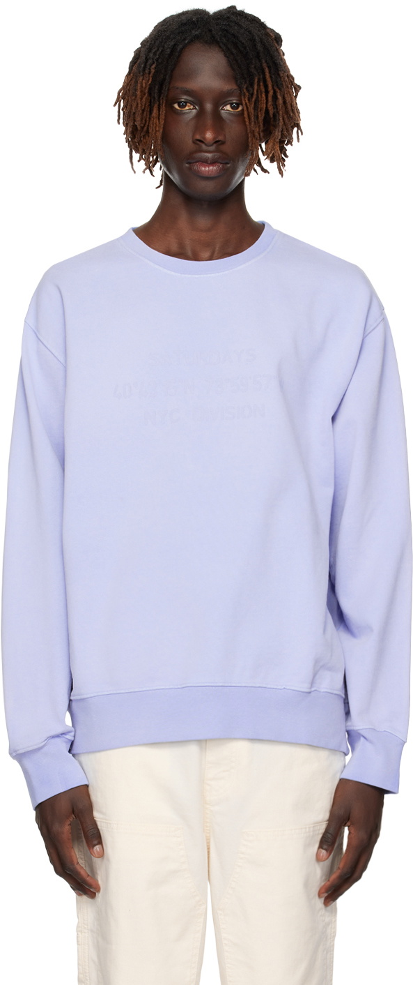 Saturdays NYC Blue Bowery Sweatshirt