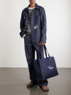 A.P.C. - Fragment Logo-Print Canvas Tote Bag