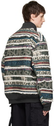 sacai Multicolor Eric Haze Edition Jacquard Bomber Jacket