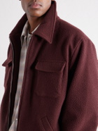 SECOND / LAYER - Jefe Wool Blouson Jacket - Burgundy