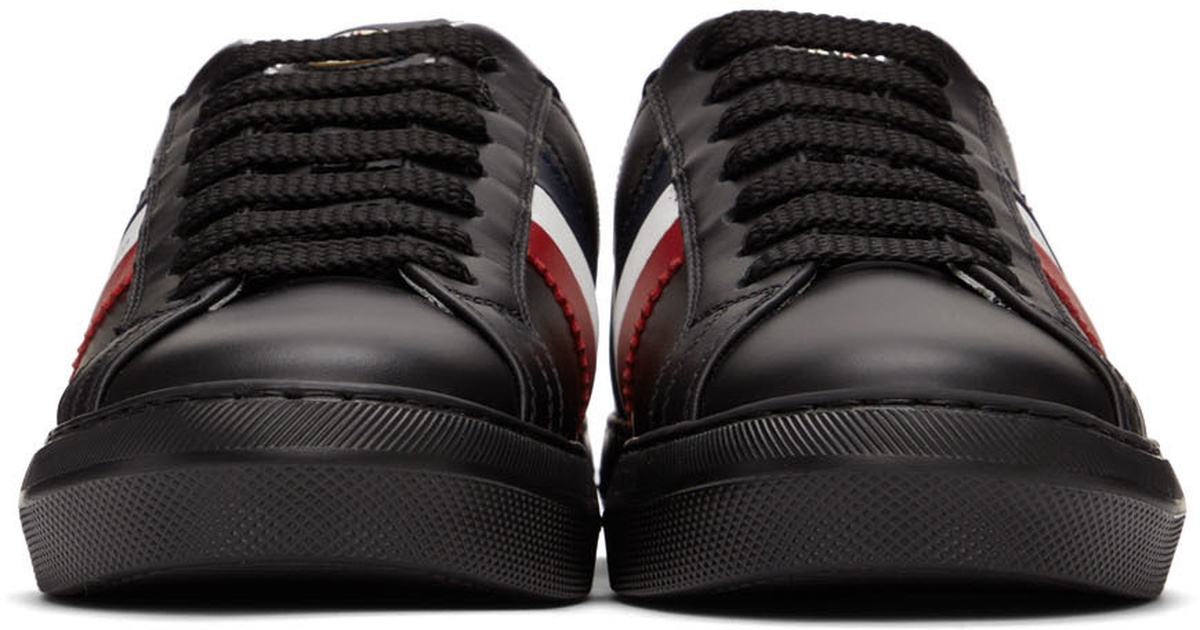 MONCLER New Monaco Leather and Suede Sneakers for Men | MR PORTER