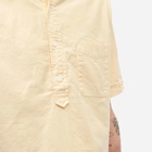 Beams Plus Men's Short Sleeve Popover Shirt in Yellow