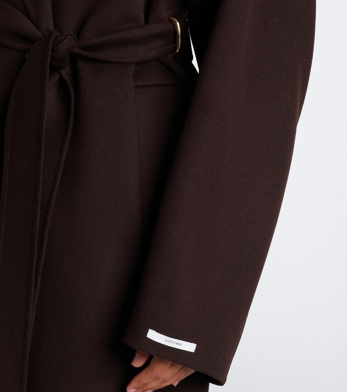 Sportmax Belted virgin wool coat
