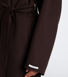 Sportmax Belted virgin wool coat
