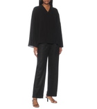 Deveaux New York - Nicola high-rise straight tweed pants