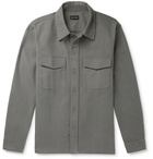 Club Monaco - Cotton-Moleskin Overshirt - Gray