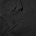 The Real McCoy's Men's 10oz Loopwheel Hoody in Black