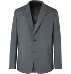 Valentino - Unstructured Cotton and Silk-Blend Blazer - Gray