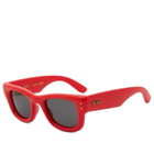 Ray-Ban x A$AP Rocky Wayfarer Puffer Sunglasses in Red/Dark Grey 