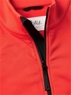 Aztech Mountain - Panelled Stretch-Jersey and Ripstop Half-Zip Ski Base Layer - Orange