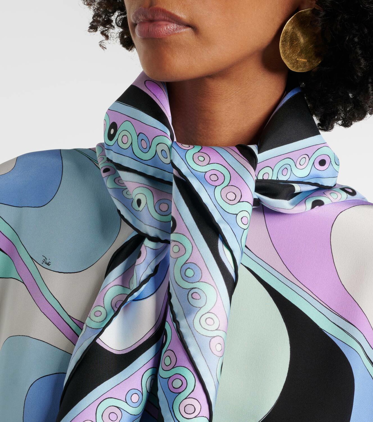 Pucci Foulard silk twill scarf