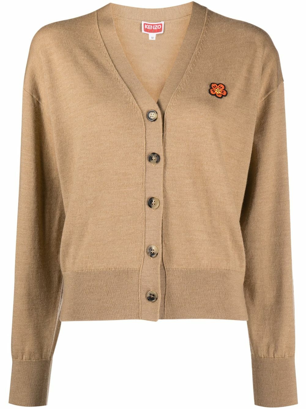 KENZO - Boke Flower Crest Wool Cardigan Kenzo