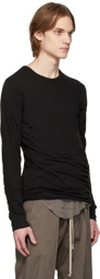 Rick Owens Black Double Long Sleeve T-Shirt