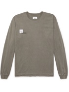 WTAPS - Logo-Appliquéd Cotton-Jersey T-Shirt - Gray