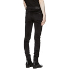 AMIRI Black Velvet Skinny Stack Jeans